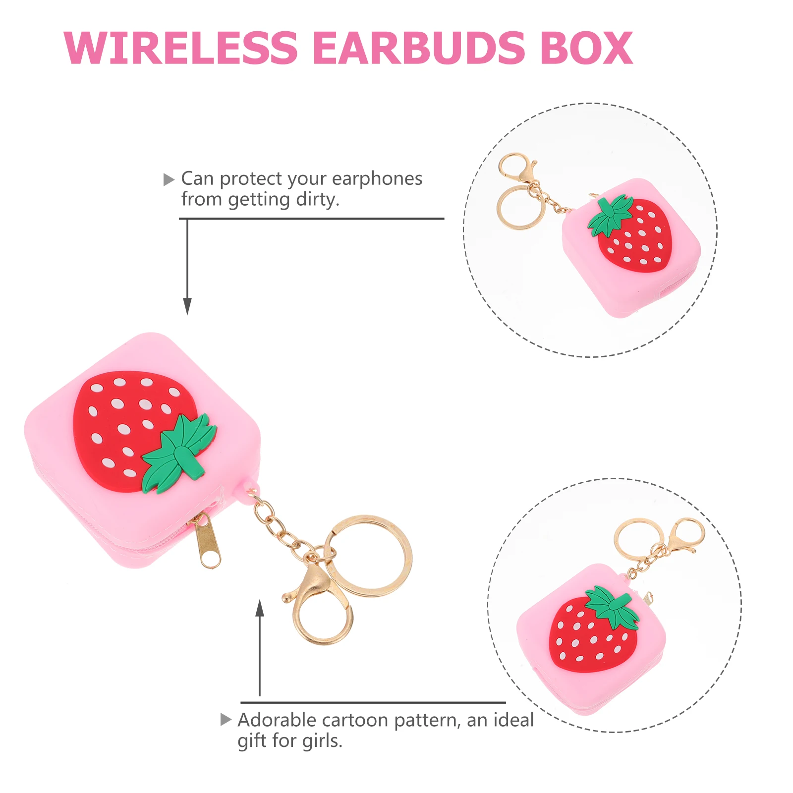 2 قطعة محفظة نسائية للعملات المعدنية سيليكون لطيف الكرتون حقيبة تخزين صغيرة لسماعة مفاتيح تغيير حقيبة التخزين رائعتين المحفظة المحمولة