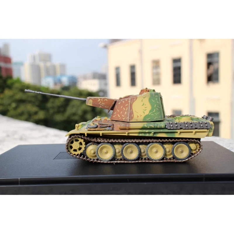 Dragon Diecast 1:72 Leopard Tank Western Front 1945 Plastic Simulation Tank Model Collection Decoration Gift Toys Static Display