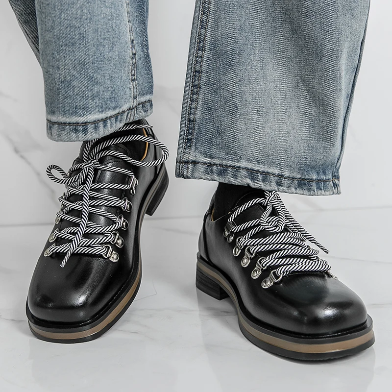 

Premium Leather Men Oxford Shoes Fashion Gentleman Business Shoes Luxury Formal Dress Footwear Versati Man Casual Shoes Sneakers