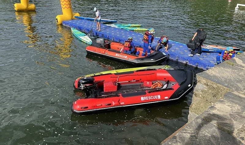 Flood control and rescue assault boat installation-free 420M rubber boat