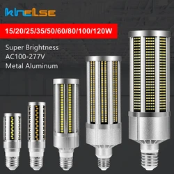 Bombilla LED de maíz E27 de superbrillo, AC100-277V de alta potencia, lámpara de maíz de aluminio y Metal, iluminación comercial 15W 20W 50W 80W 100W 120W