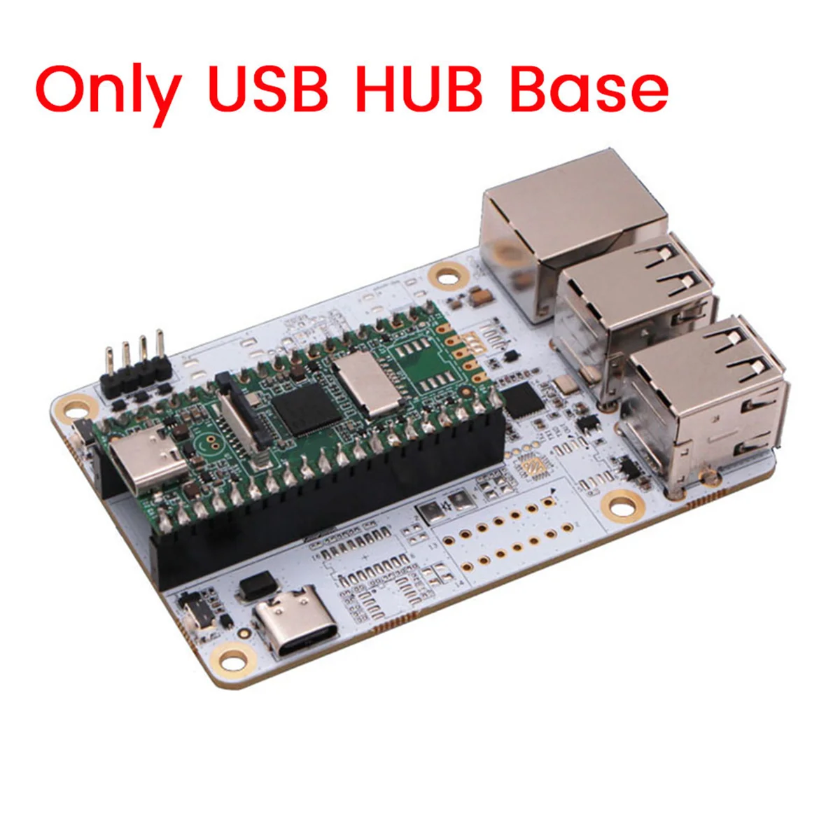 Placa de Expansão Base USB Hub para Leite-V Duo, Porta de Rede RJ45, Linux Development Board