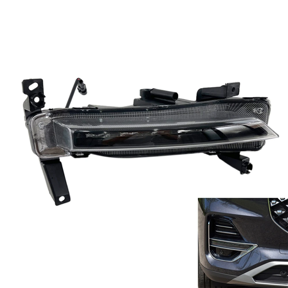 Car Left LED DRL Fog Light for Chery Tiggo 8 2018 Auto Driving Lamp Daytime Running Light Bumper Lamp