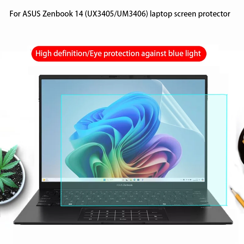 

Для ASUS zenbook 14 UM3406 Защитная пленка для экрана ноутбука 14 дюймов UX3405 Пленка для клавиатуры компьютера Антибликовая защитная пленка для конфиденциальности