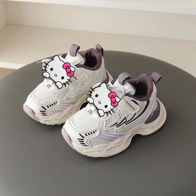 

Sanrio hello kitty children sneakers spring and summer new boys mesh soft sole casual shoes girls toddler shoes baby daddy shoes