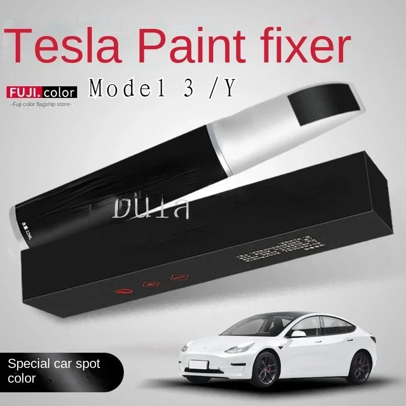 Paint Suitable For Tesla Model 3 Touch-up Pen Black White Model Y  3 Roadster Juniper Car Paint Boss 2022 Touch Up Pen 2 In 1