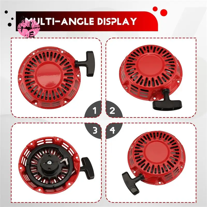 

A11E-Pull Start Assembly For Honda GX200 GX160 Recoil Starter 5.5 6.5HP Engine With Curved Rod Pawl 28400-Z4M-306ZB 27400-Z1