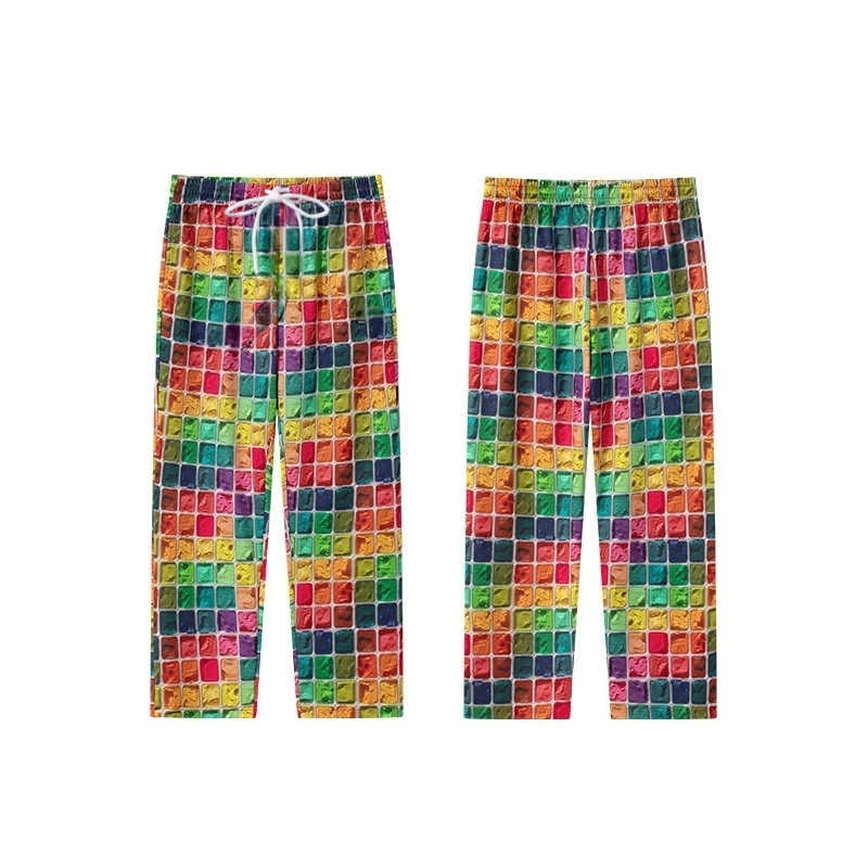 

Мужские свободные спортивные брюки прямого кроя с принтом American Graffiti для спортзала, фитнеса и баскетбола