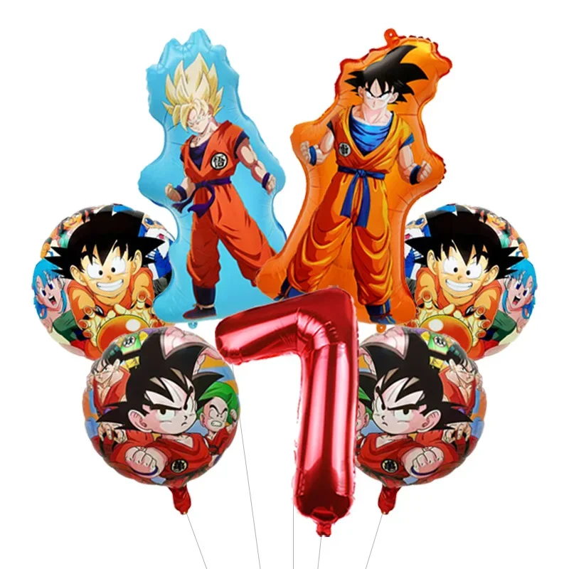 Dragon Ball Z Themen-Bachelor-Party Ballon-Set Vier-Sterne-Folienballon mit Goku-Aufdruck für Anime-Fans Feier – Detail 16