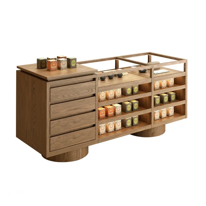 Y1 Glass Cabinet Table Cabinet Multi-Layer Tea Ceramic Shop Gift Display Cabinet Product Display Rack