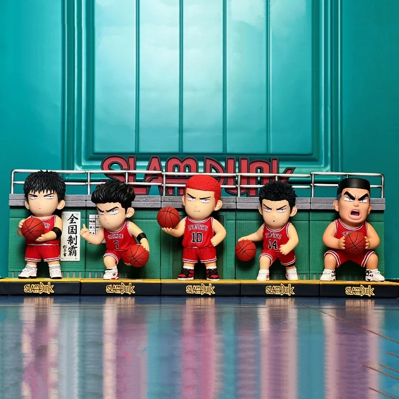 

The First Slam Dunk Hanamichi Sakuragi Rukawa Kaede Mitsui Hisashi Takenori Akagi Miyagi Ryota Model Action Figures Toys Gift