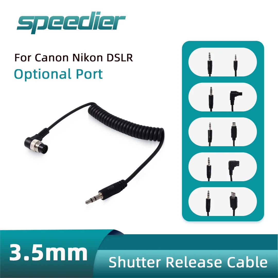 3.5mm Shutter Release Cable Remote Control Cord for Canon Nikon Sony DSLR Camera C1 C3 N1 N3 S2 Gimbal Wireless Timer Trigger