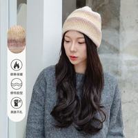 New Winter Print Wool Knit Fisherman Beanie Women Fashion Casual Hat Warm Female Soft Thicken Hedging Cap Slouchy Bonnet