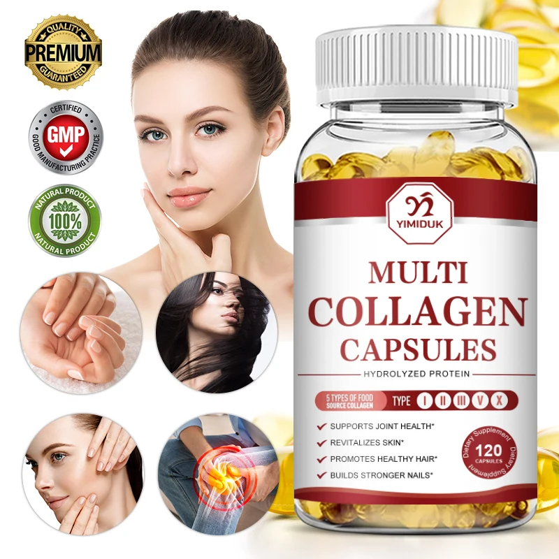 

Multi Collagen Biotin Capsule Support Antioxidant Beauty Healthy Skin Hair Repair Insulin for Women