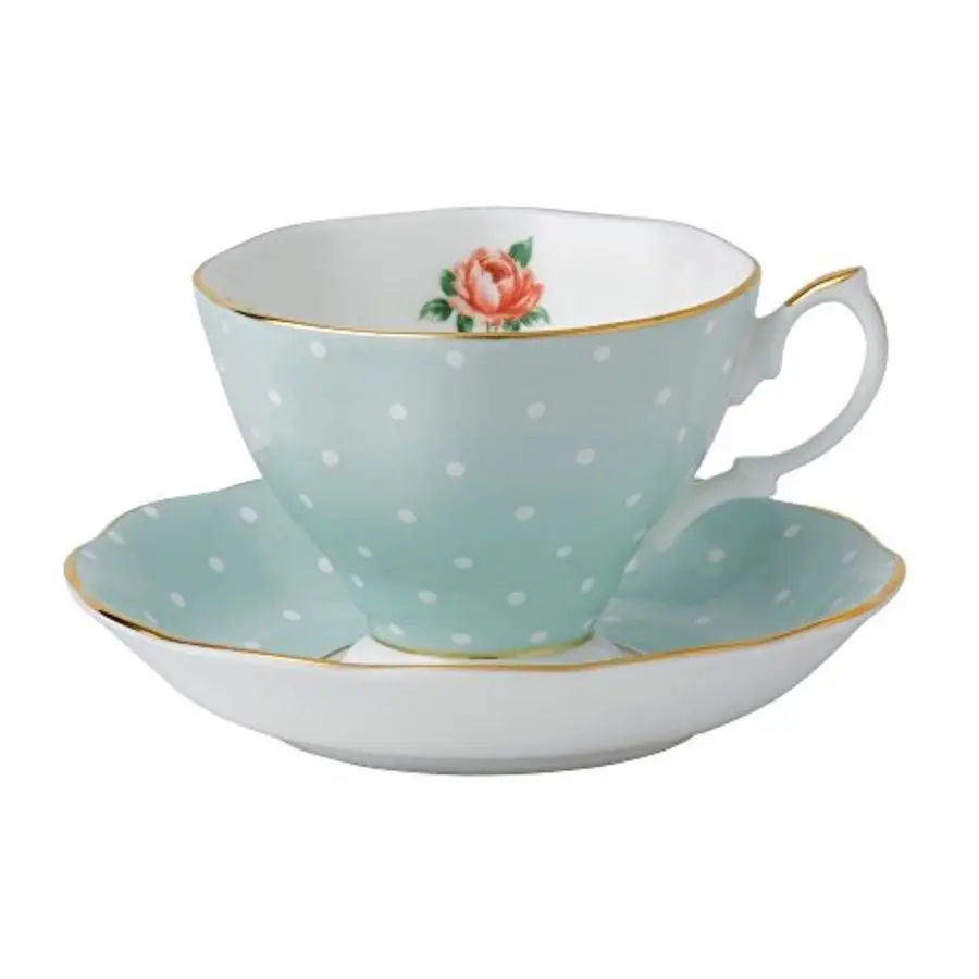 

Polka Rose Teacup amp Saucer Set