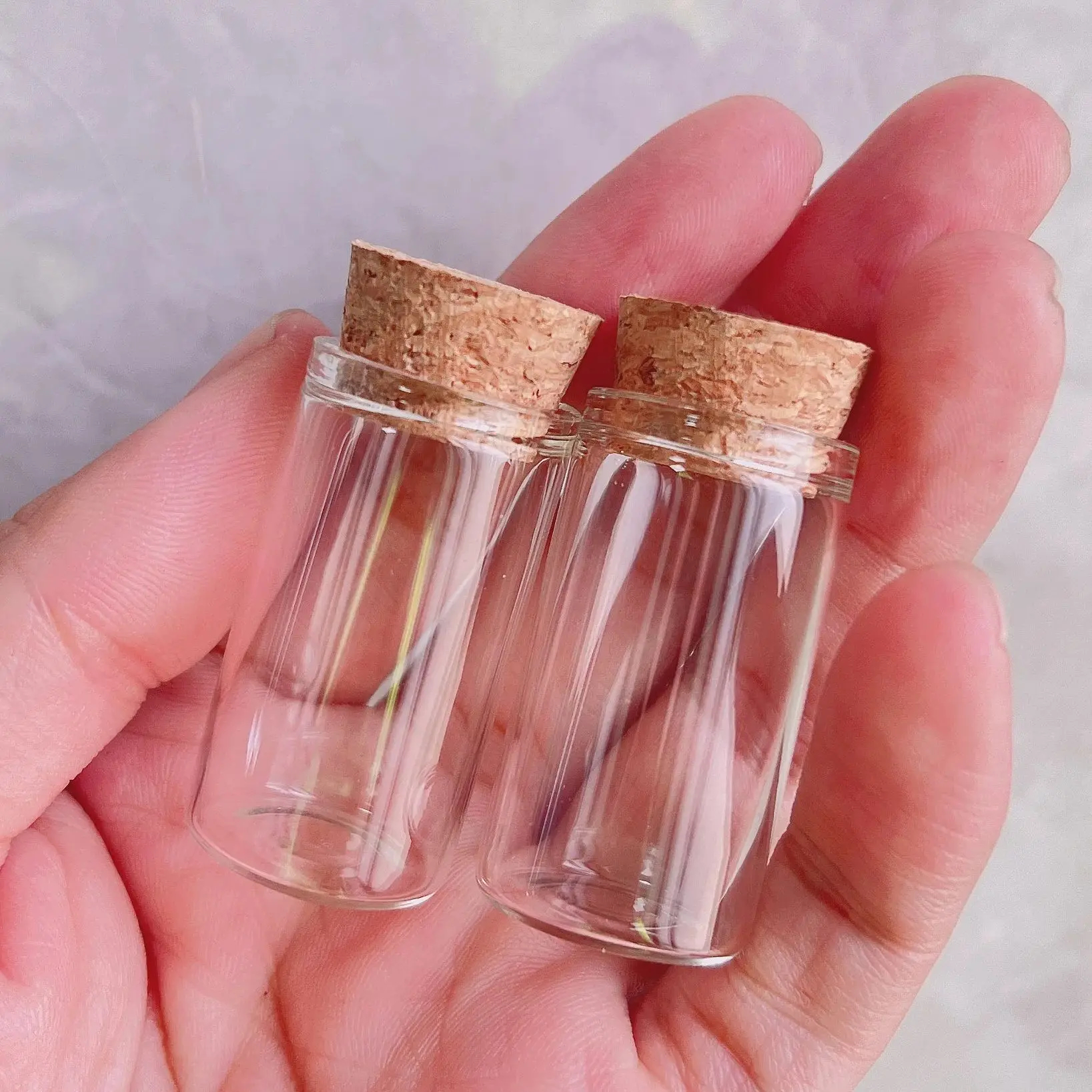 60PCS /108PCS 8ML Test Tubes Glass bottle with Cork Lids Potion bottles Glass Jars Glass vessels Spice Jars Wishing bottles