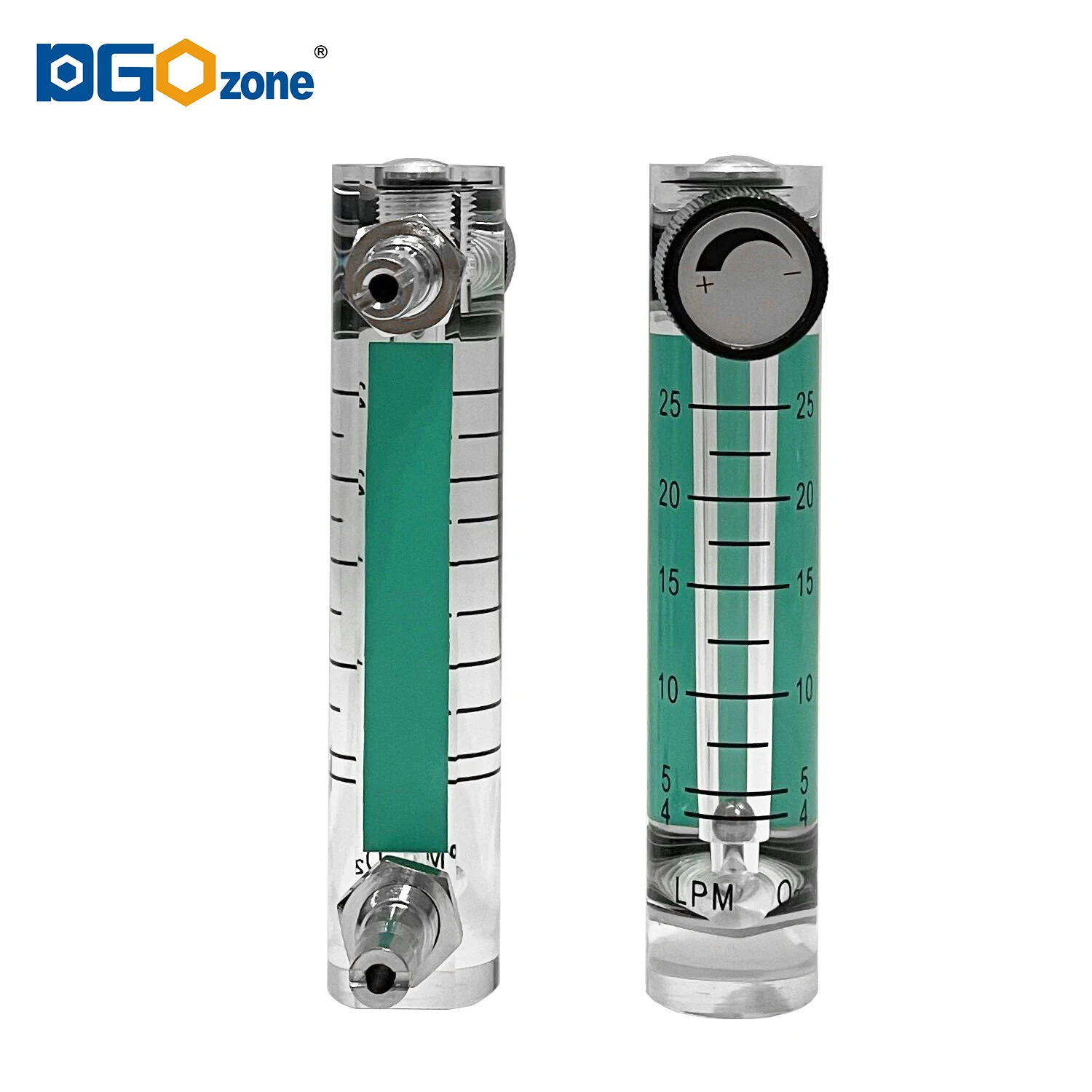 Plastic Oxygen flow meter Measuring oxygen flow O2 flowmeter 0.5-25LPM DGOzone