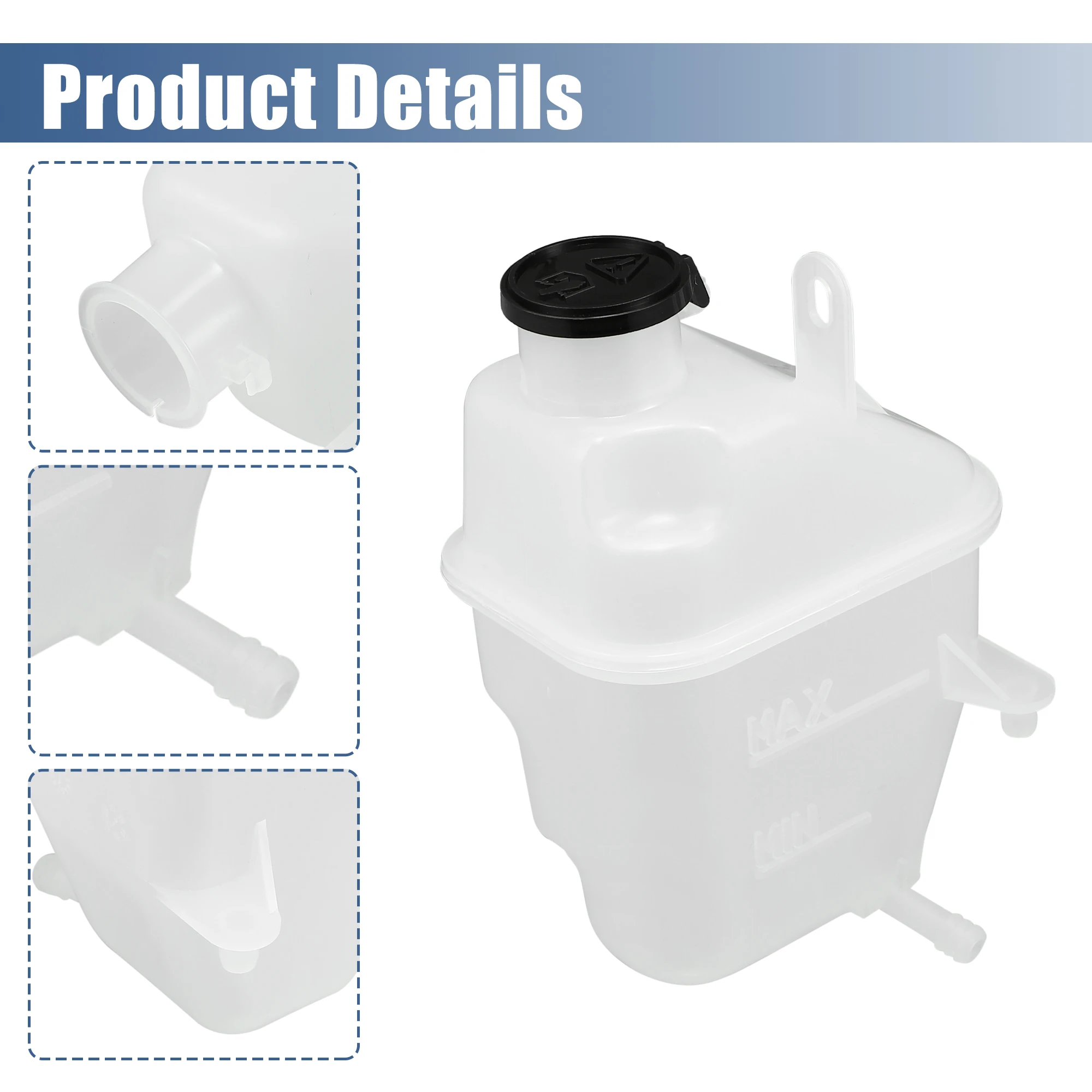 UXCELL المبرد المبرد توسيع رأس خزان زجاجة مع غطاء لميني كوبر قاعدة S 1.6L L4-Gas 2008 17107509071 #6