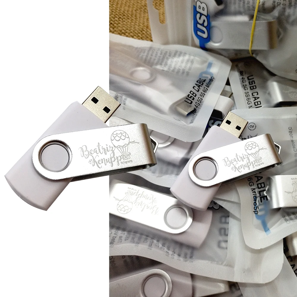 LOGO Gratis 10/50/100 Buah/Lot USB 2.0 Flash Drive 64GB 32GB Pen Drive Memory Stick Flashdisk 4GB 8GB 16GB U Disk Thumb Flash STICK