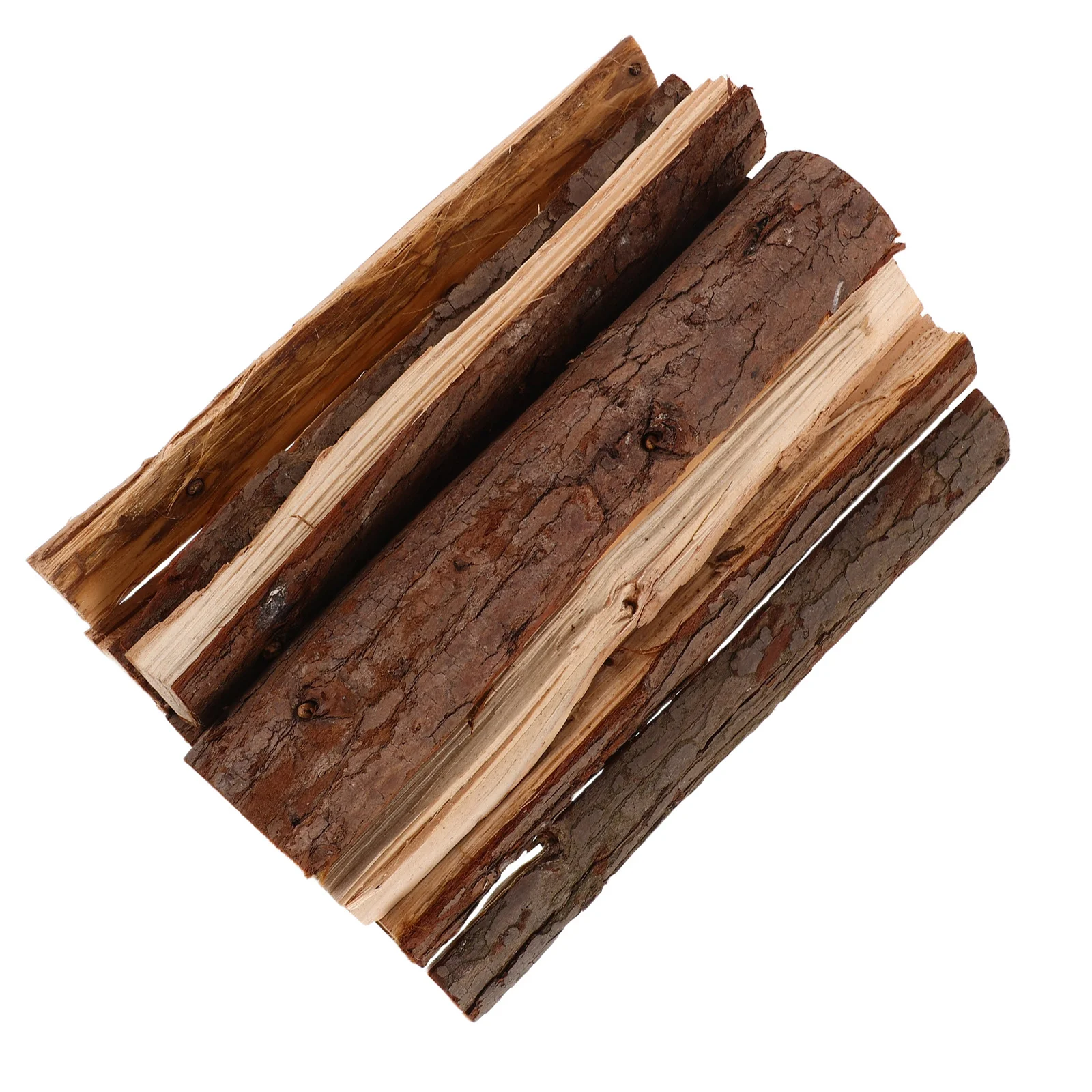 

10Pcs Rustic Decorative Firewood Natural Dried Wood Sticks for Fireplace Garden Fire Pit Display Fake Wood for Fireplace
