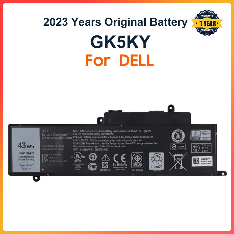 GK5KY Laptop Battery For DELL Inspiron 13