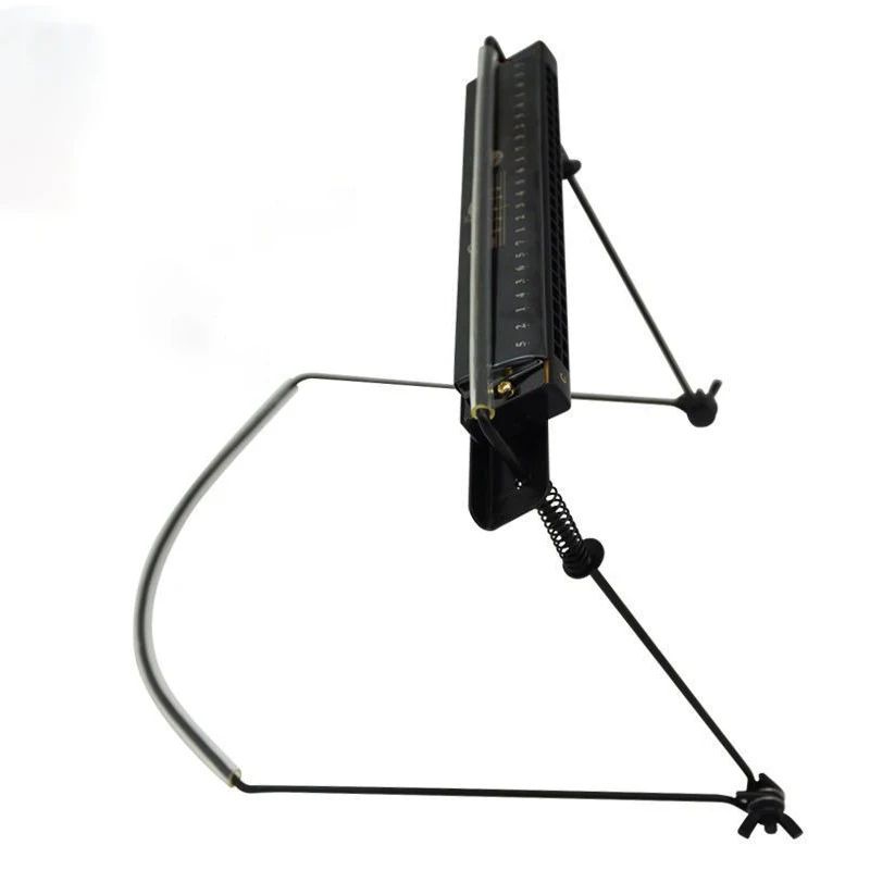 24/10 Holes Harmonica Holder Adjustable Metal Harmonica Neck Rack Professional Mouth Organ Stand Wind Instruments Accessories