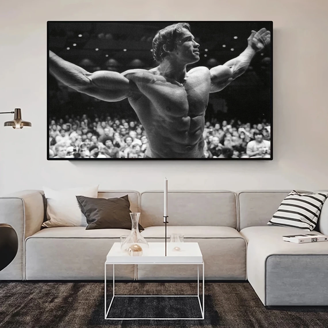 Arnold Schwarzenegger Bodybuilding Poster Canvas Art Print Home Decoration Wall Painting ( No Frame )