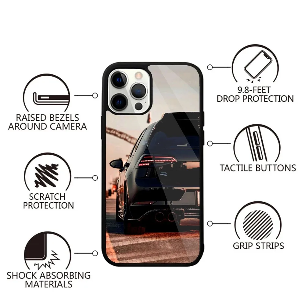 G-Golf G-GTI Car  Phone Case Strong Magnetic For IPhone 16,15,14,13,Pro,Max,Plus,11,12,Mini For Magsafe Wireless Charging