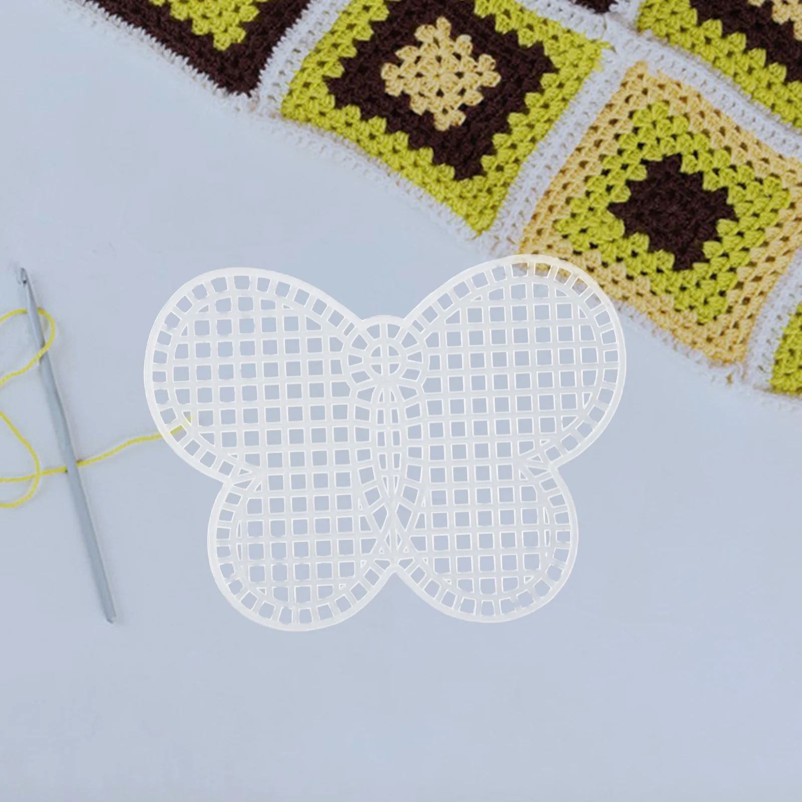 

25 Pcs Blank Mesh Plastic Sheet DIY Stitching Canvas Pentagram Knitting Kit or Embroidery Kits Shapes