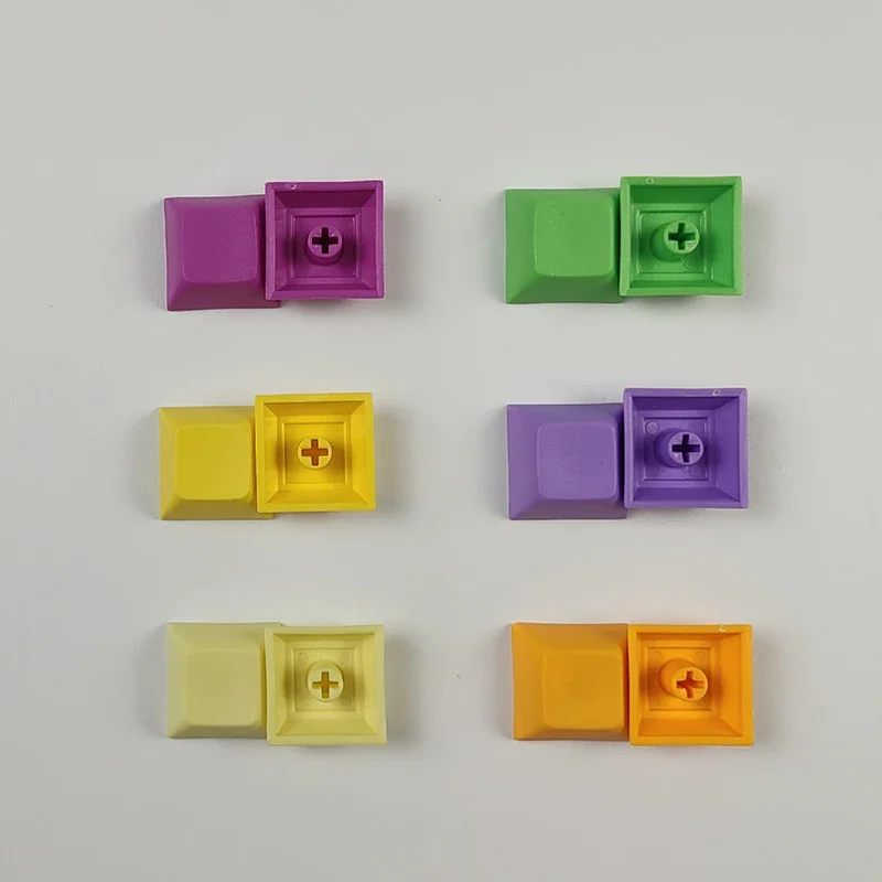 NPKC PBT Keycap DSA Profile 1u Blank Mixed Color Keycaps for Cherry MX Switch Mechanical Keyboard Key caps Custom DIY Key cap