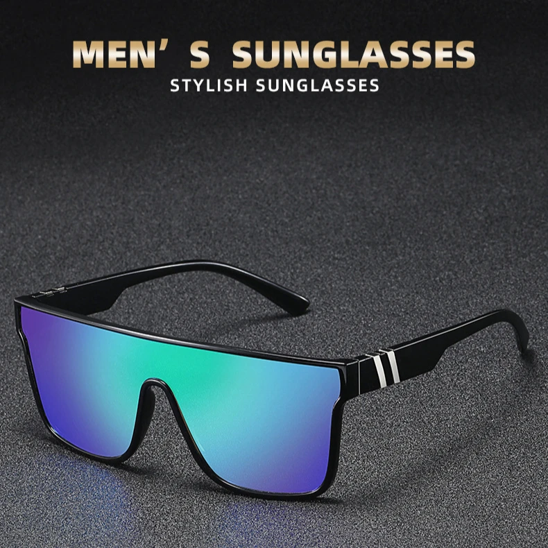 Conjoined Sunglasses UV Resistant Outdoor Beach Fishing Sunglasses Cycling Sunglasses