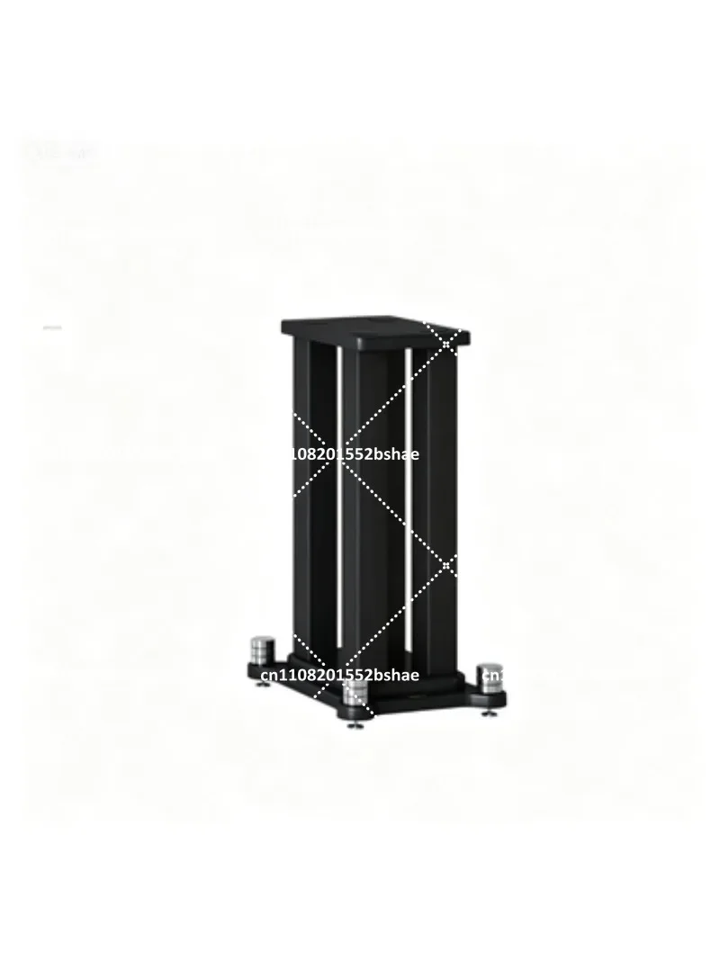 Two Pack Metal Wood Surround Floor Rack for Speakers Tripod Bookshelf Desktop Tray Satellite Box - Home Audio Stand