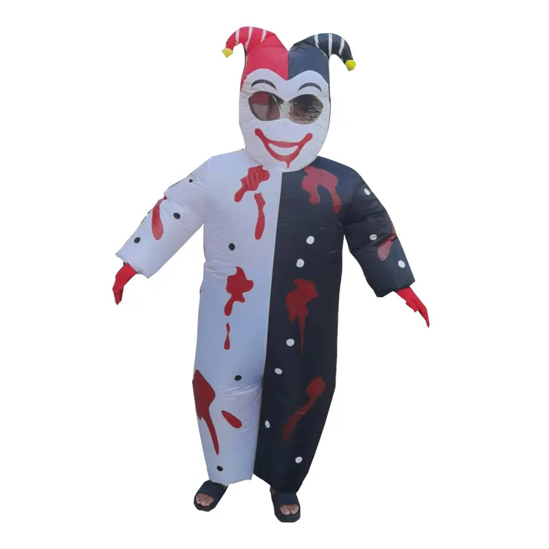 Horror Puppen verkleiden Requisiten Urlaub Party Zwang Bühne Leistung bösen Clown aufblasbare Kleidung Halloween Cosplay Requisiten