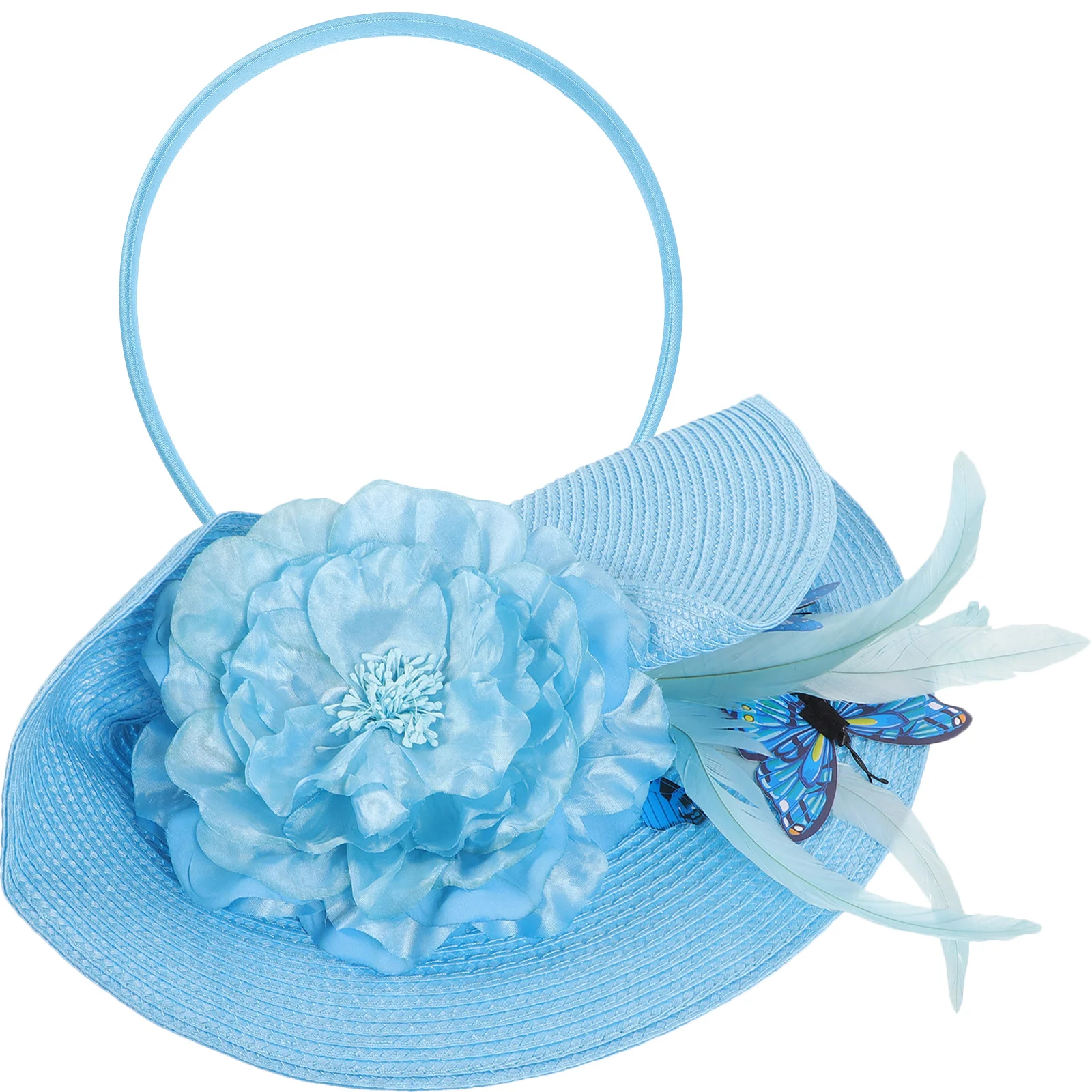 

Women Fascinator Headband Lightweight Bridal Hair Accessories For Wedding Party Banquet Tea Butterfly Decor