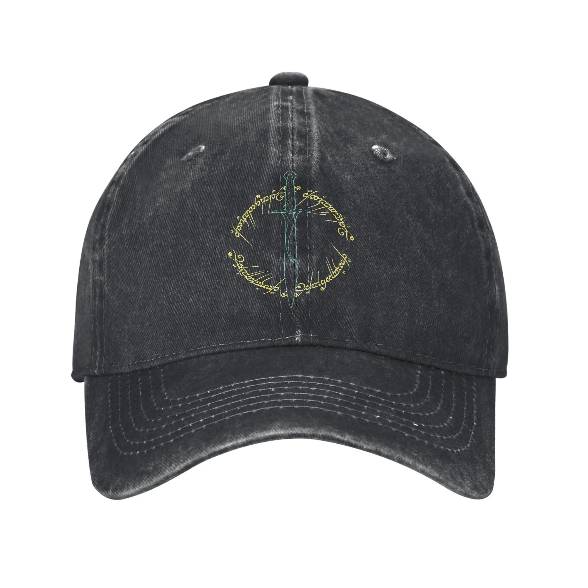 Sting L-Lords Of The R-Rings Unisex Baseball Caps  Denim Washed Hats Cap Vintage Outdoor Workouts Adjustable Fit Headwear