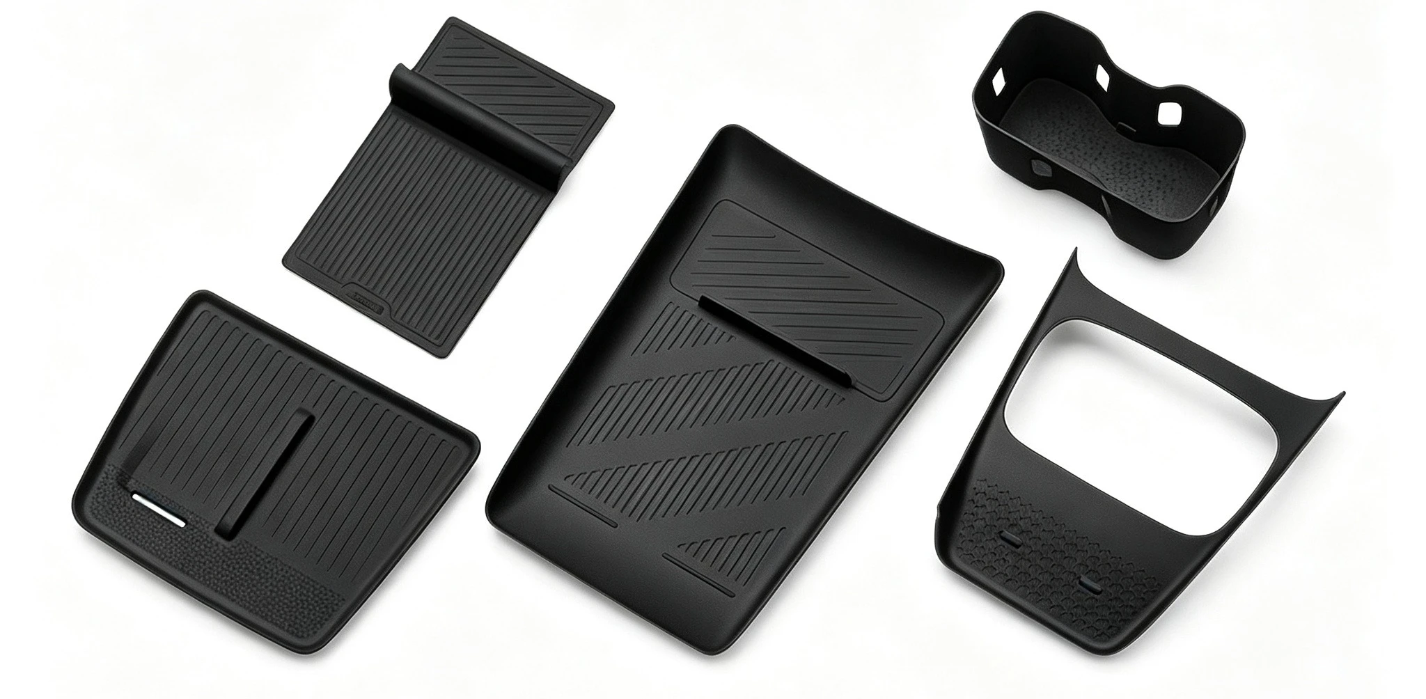 5 Stück Mittelkonsolen-Aufbewahrungsbox, untere Aufbewahrungsbox, Auto-Konsolen-Organizer für Changan Deepal S05 Zubehör – Detail 2