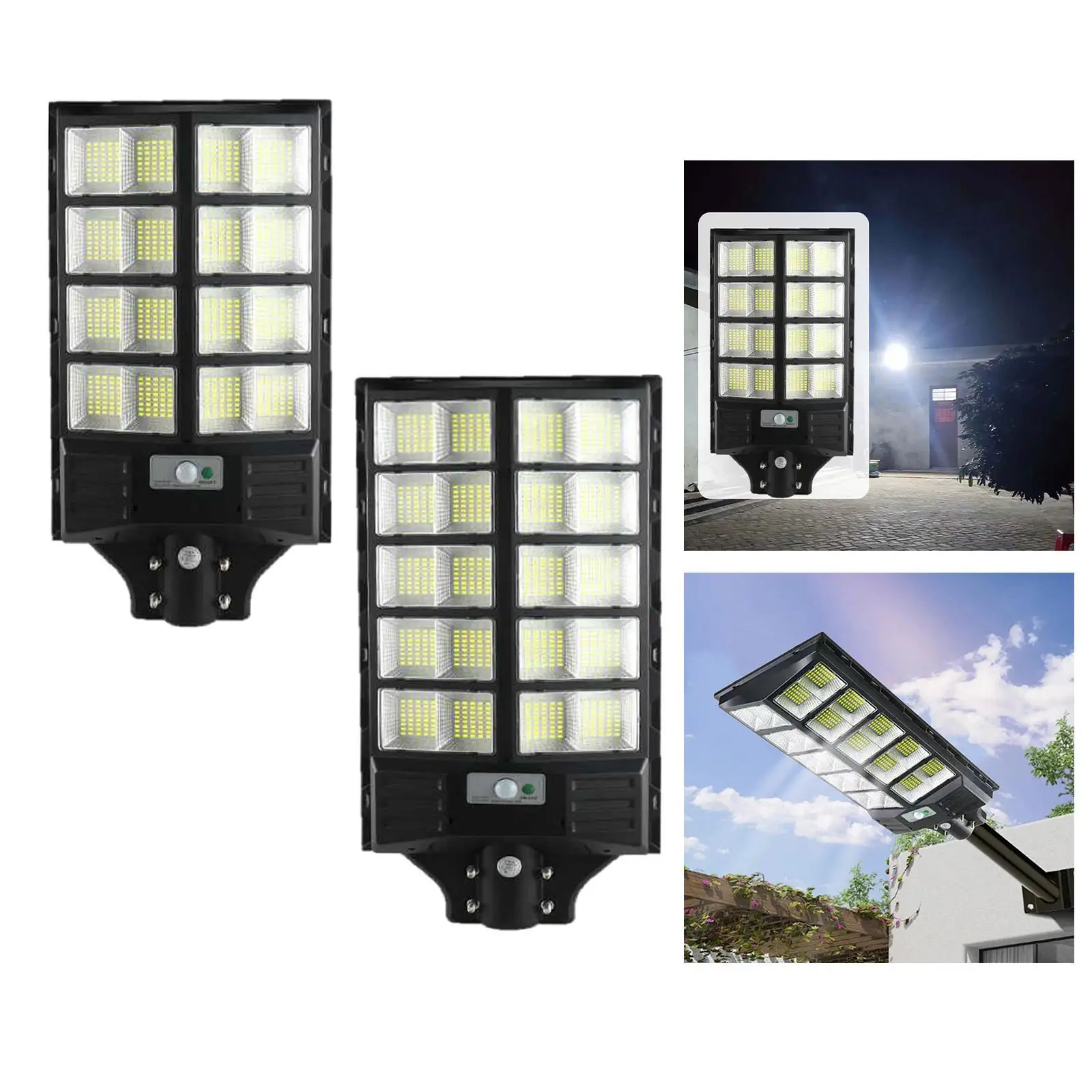 LED Solar Flood Light with Remote Control Waterproof Solar LED Lamp for Playground Garages Basketball Court Courtyard Gardens