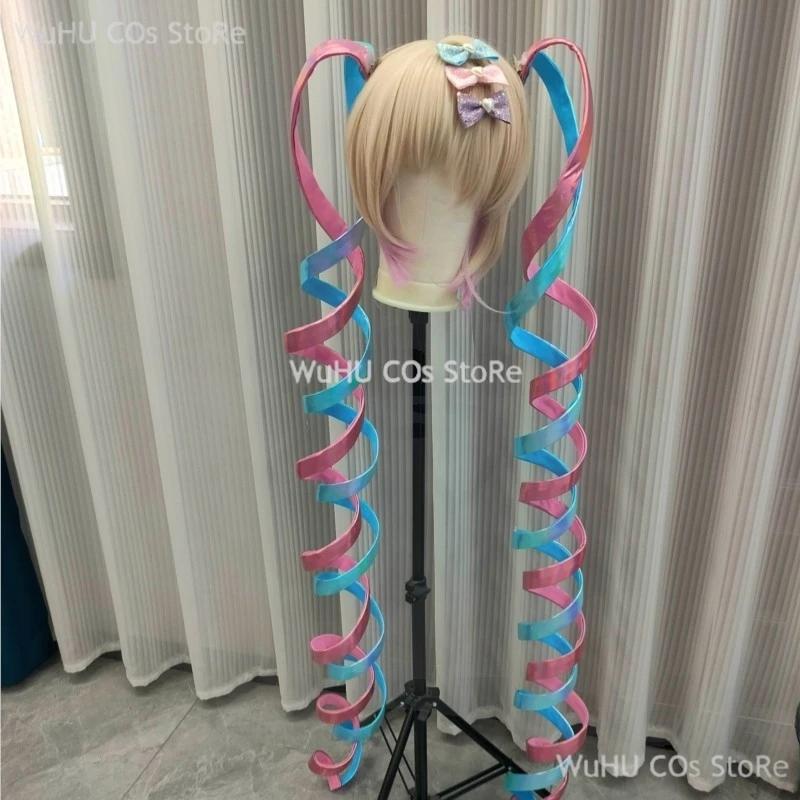 

1,5 м 2 м блестящая лента для волосNEEDY GIRL STREAMER OVERDOSE Kangel Rain косплей хвост заколка для волос парик волосы длинный парик ручной работы