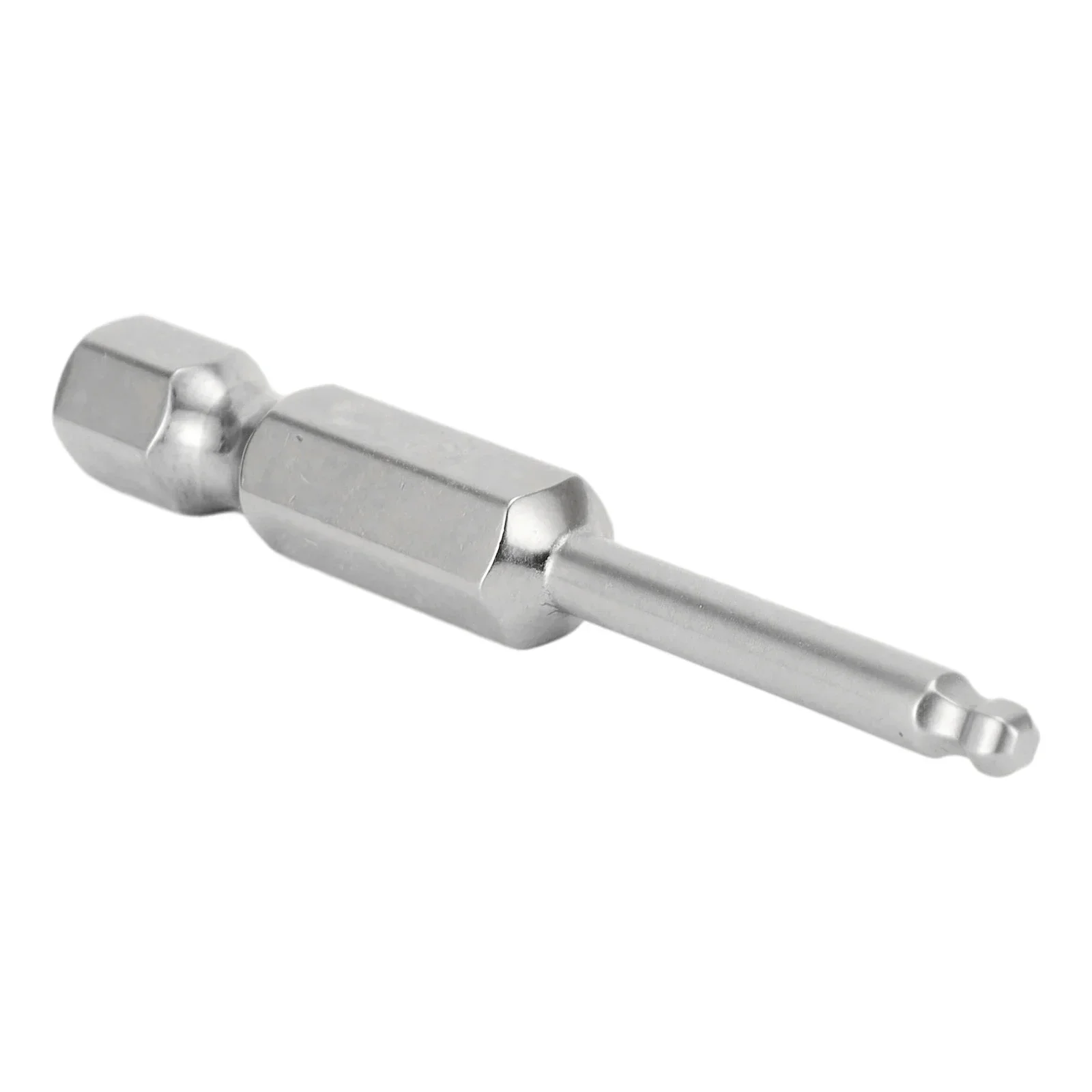 Electroplated Silver Colored Magnetic Driver Bit Can Firmly Hold Screws for Automotive and Manufacturing Industries