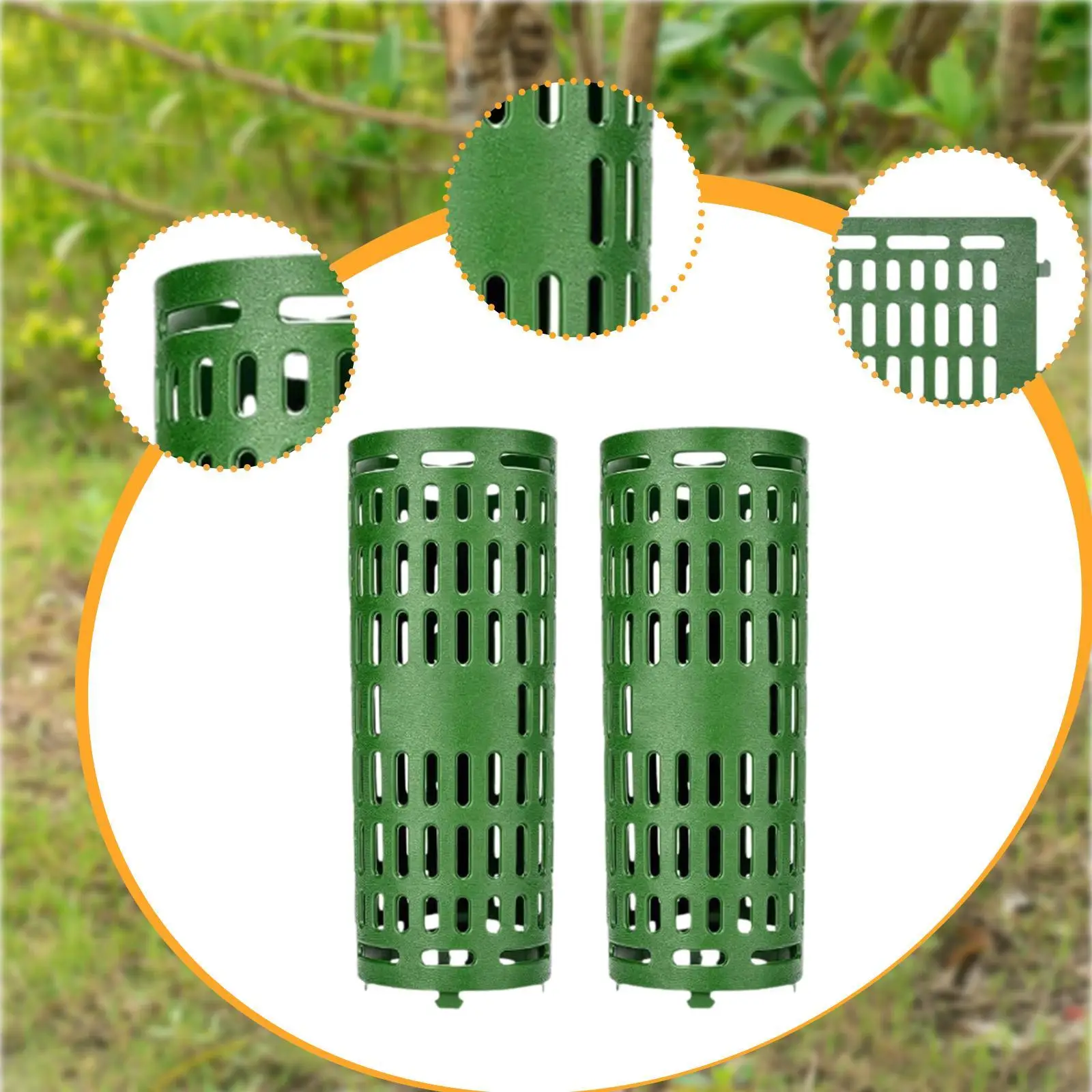 2 Pieces Tree Trunk Protector Tree Wraps Splicable Animal Barrier Breathable