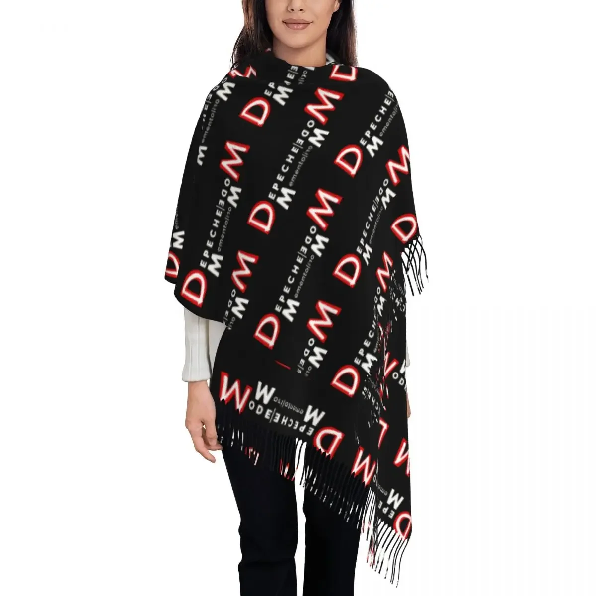 Custom Printed Electronic Rock  Cool Mode Scarf Men Women Winter Warm Scarves Shawl Wrap