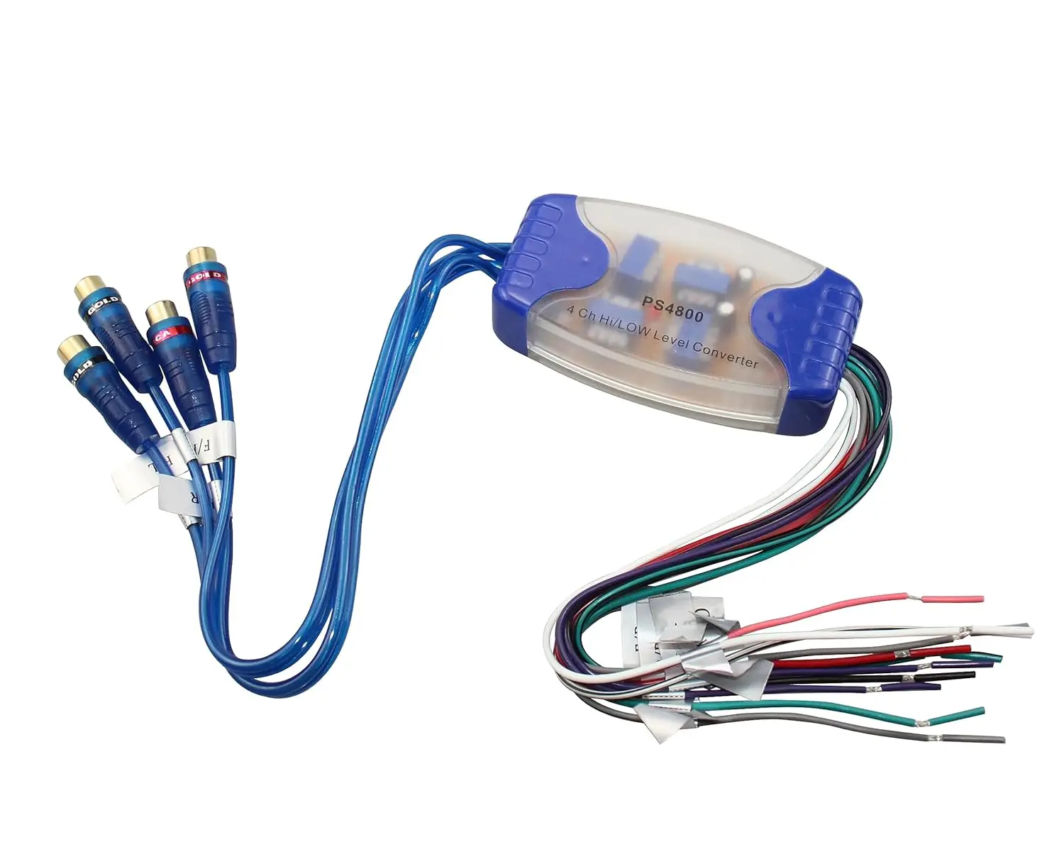 4 Channel Line Out Converter Hi to Low Level RCA Output PS4800 Car Audio Parts