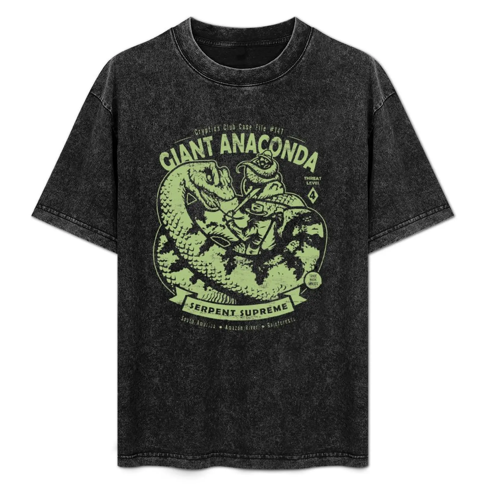 

Giant Anaconda - Crytpids Club Case file #141 T-Shirt Utility Work Short Sleeve Top