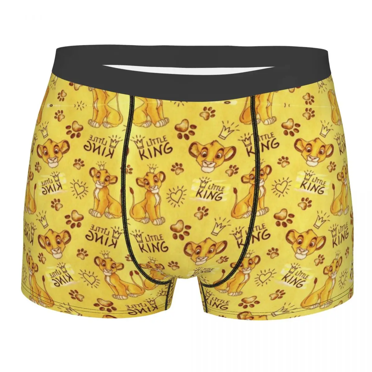

Customized The Lion King Kawaii Cartoon Boxers Shorts Panties Men's Underpants Comfortable Retro Simba Pattern Briefs Underwear