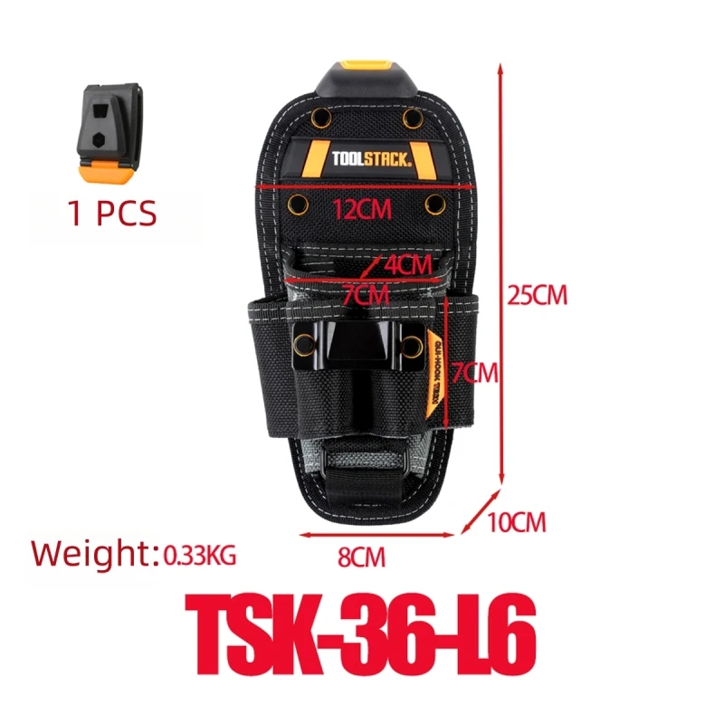 TOOLSTACK Mechaniker-Tasche mit Mehrfachfächern für Zangen und Schraubendreher, Schnell Aufhängbare, Verschleißfeste Werkzeugtasche für Elektriker – Detail 17