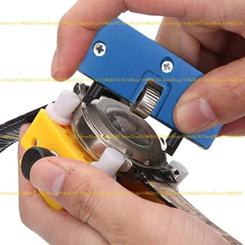 Q2Q4 Relógio ajustável volta para capa caixa abridor