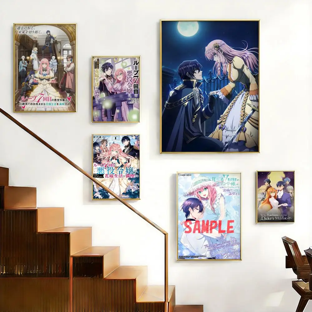 Fantasy Anime 7-7th Time LoopS Poster HD Self-Adhesive No Residue After Removal Ideal for All Kinds of Wall Decor