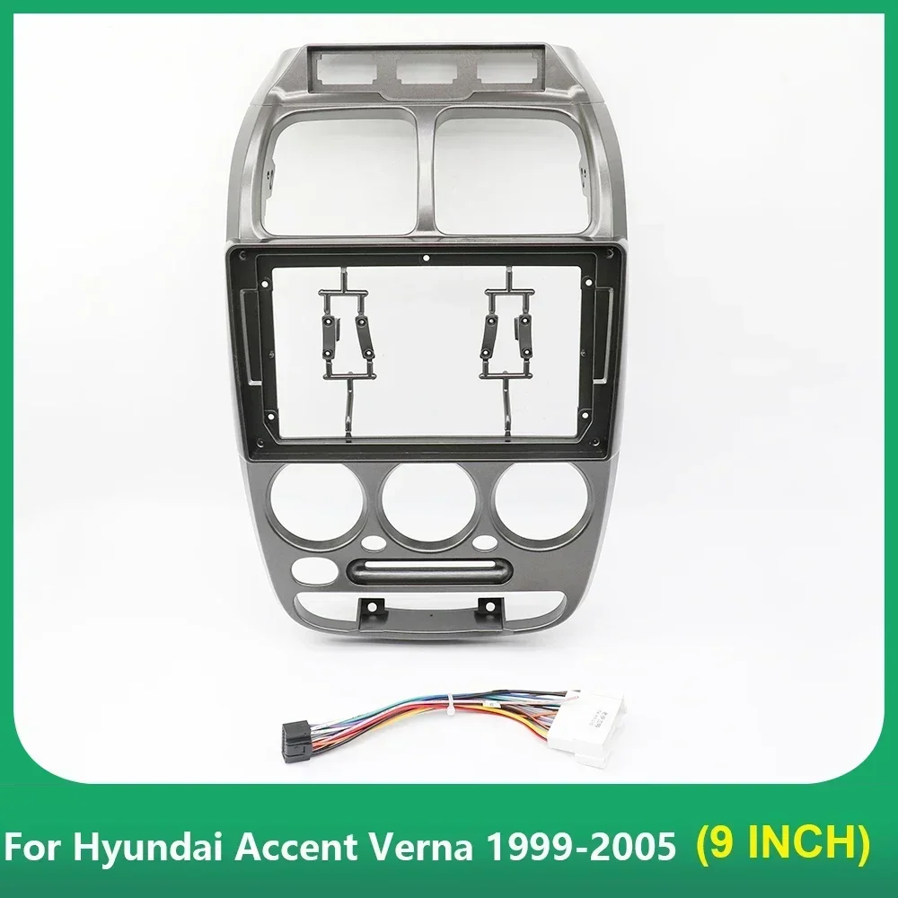 9-calowy adapter ramki samochodowej do Hyundai Accent Verna 1999-2005 Android Radio Dash Fitting Panel Kit