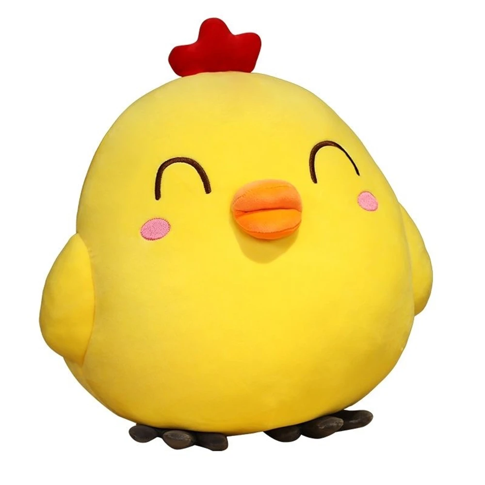 

Cute and Soft Yellow Chicken Plush Toy Sofa Cushion Decoration Item for Soothing Sleep. Baby's Birthday Gift