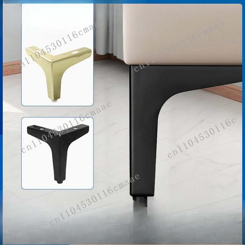 Light luxury metal sofa foot shoe cabinet diagonal foot tripod right angle cabinet foot coffee table support leg